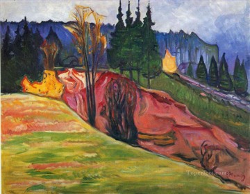 Artworks in 150 Subjects Painting - from thuringewald 1905 Edvard Munch Expressionism